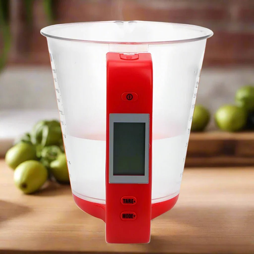 Balance de Cuisine - ElectronicCups™ - Rouge - Douceur Pâtissière