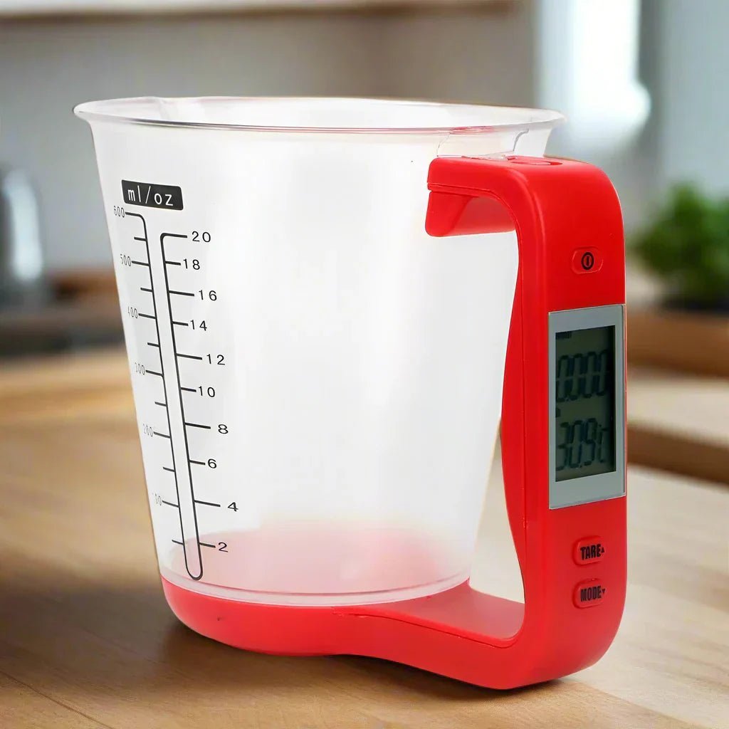 Balance de Cuisine - ElectronicCups™ - Rouge - Douceur Pâtissière