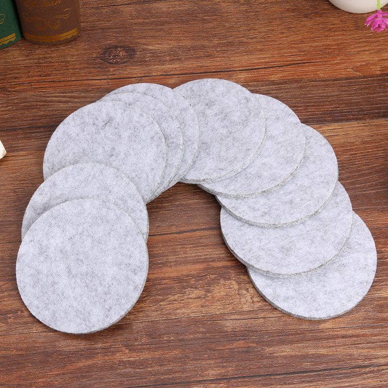 Dessous de Verre - RoundFeltCoaster™ - Gris Clair - Douceur Pâtissière