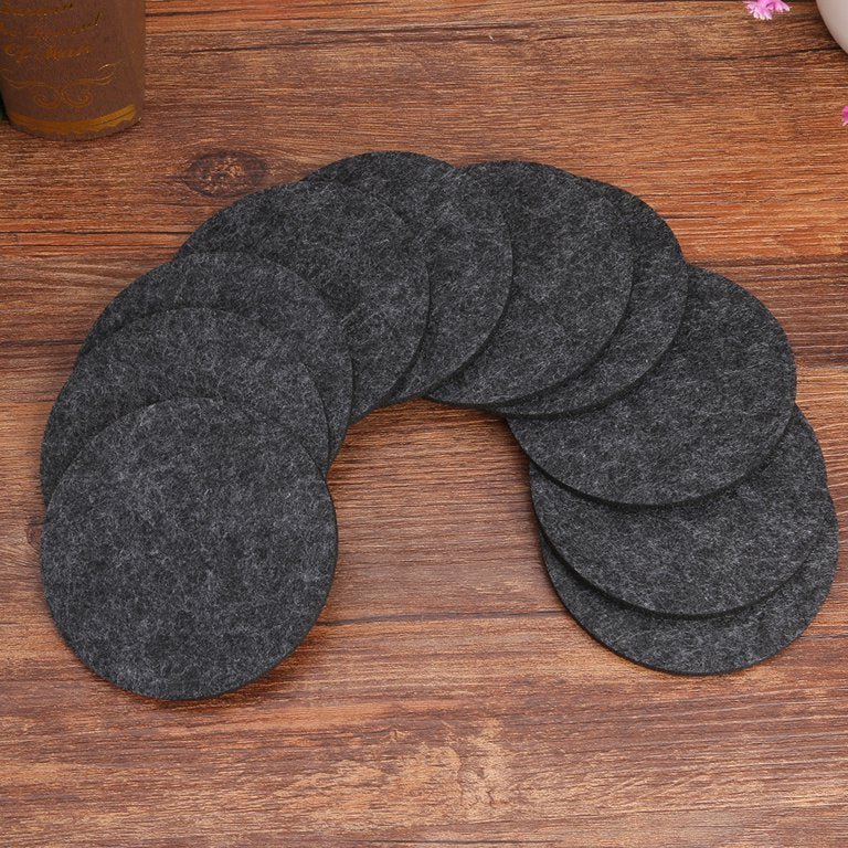 Dessous de Verre - RoundFeltCoaster™ - Gris Foncé - Douceur Pâtissière