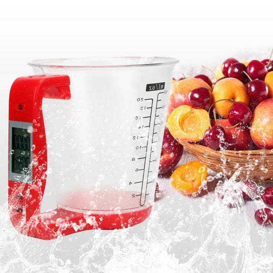 Balance de Cuisine - ElectronicCups™ - Rouge - Douceur Pâtissière
