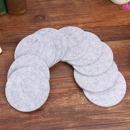 Dessous de Verre - RoundFeltCoaster™ - Gris Clair - Douceur Pâtissière